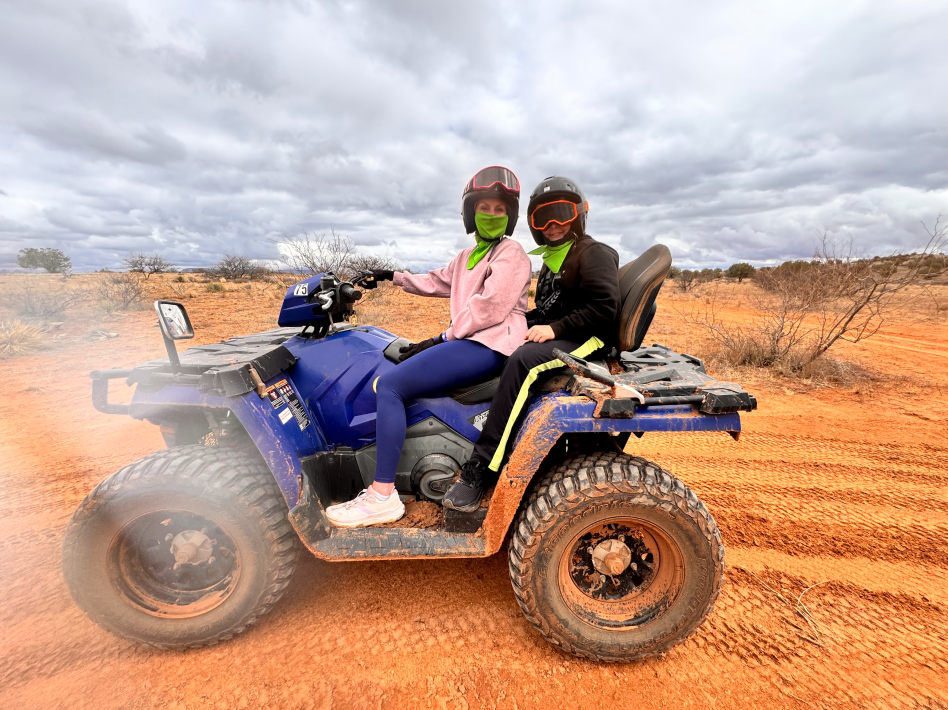 ATV riders exploring Sedona’s iconic red rock trails with Arizona ATV Adventures